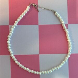 Elegant White Pearl Necklace